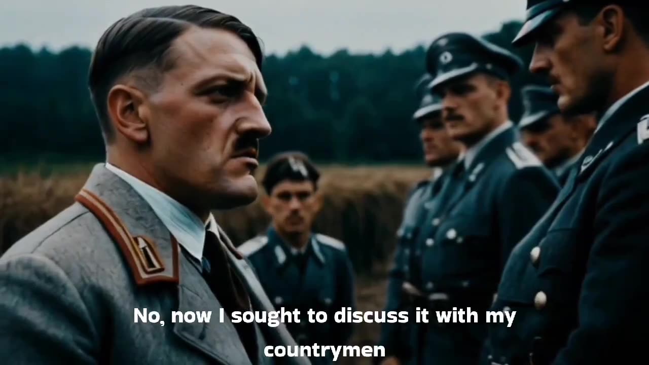 Hitler ai Speech Transelted about why he why Hitler started hating jews the reason is given