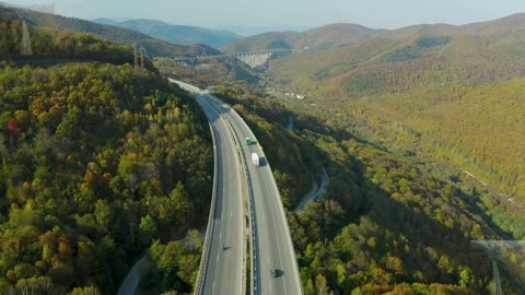 A road in the mountains