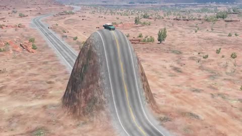 Cars vs Giant Bulge #2 – BeamNG.Drive