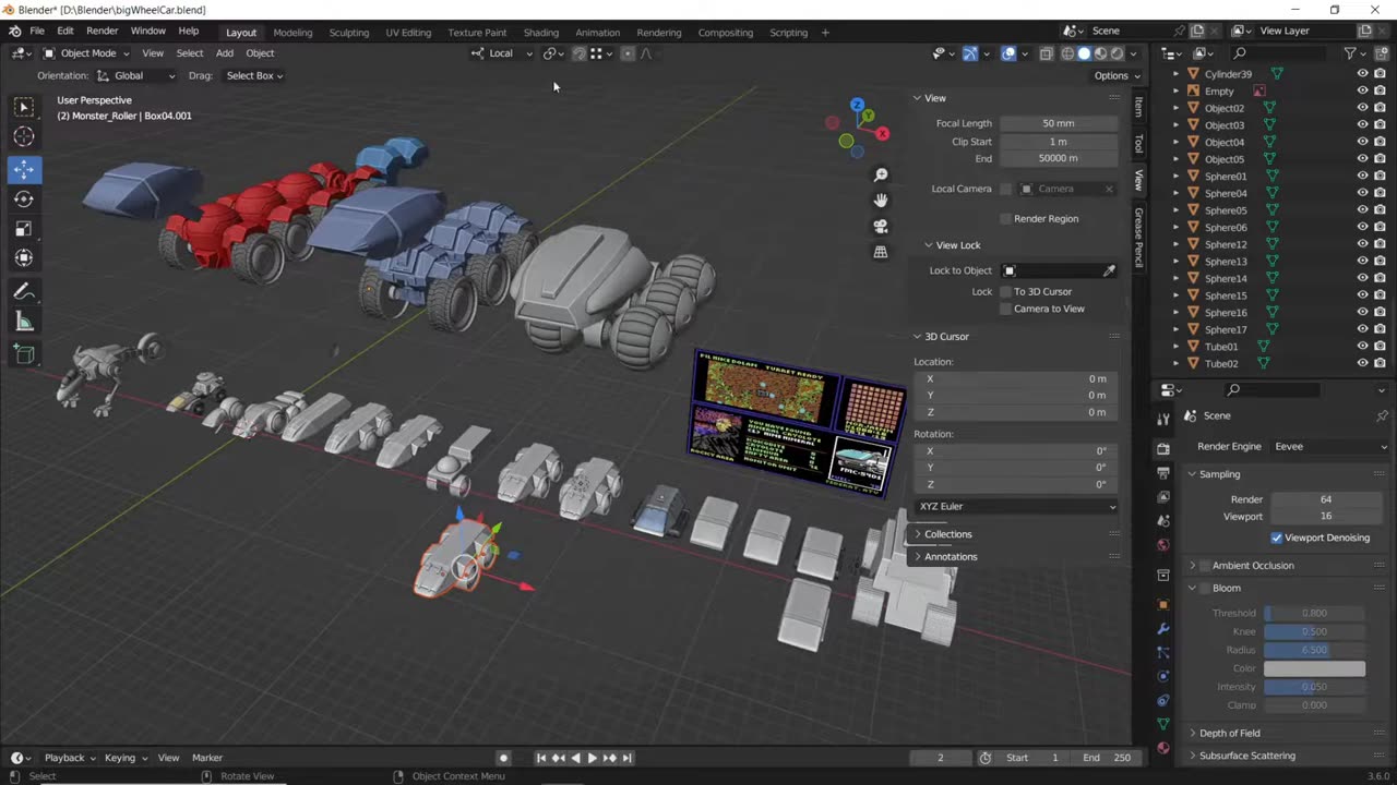 3d modeling, printing and assembly of SCI-FI Truck