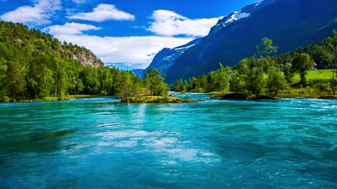 lovatnet lake Beautiful Nature Norway.