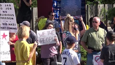 New Yorkers Protest Vaccine Mandate, Poughkeepsie NY, 9/2/21