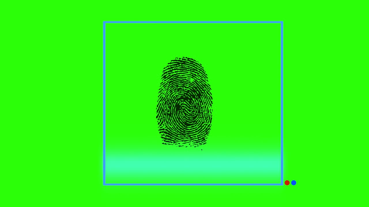 Fingerprint Green Screen