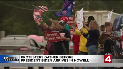 JOE BIDEN WAS WELCOMED IN HOWELL, MICHIGAN