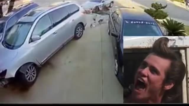 Me, parking my car.