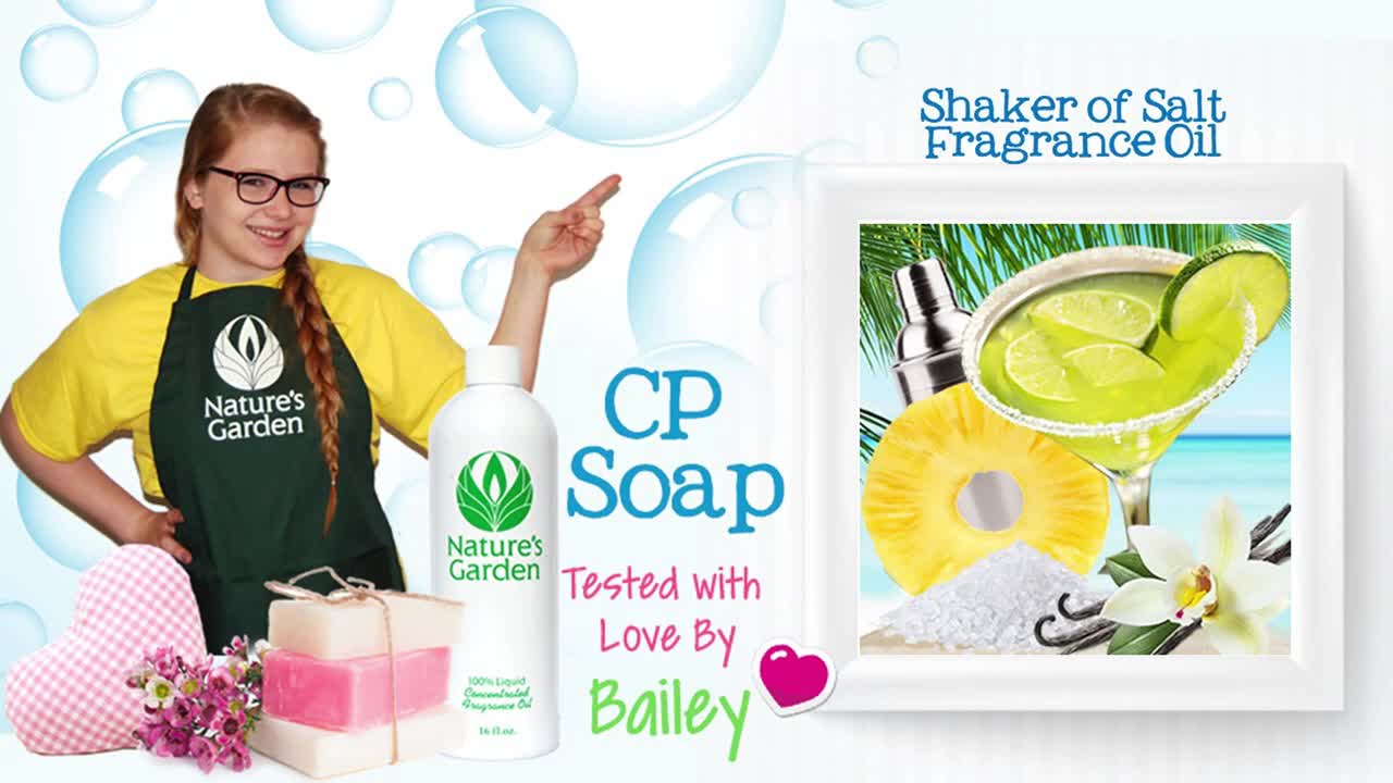 Soap Testing Shaker of Salt Fragrance Oil- Natures Garden