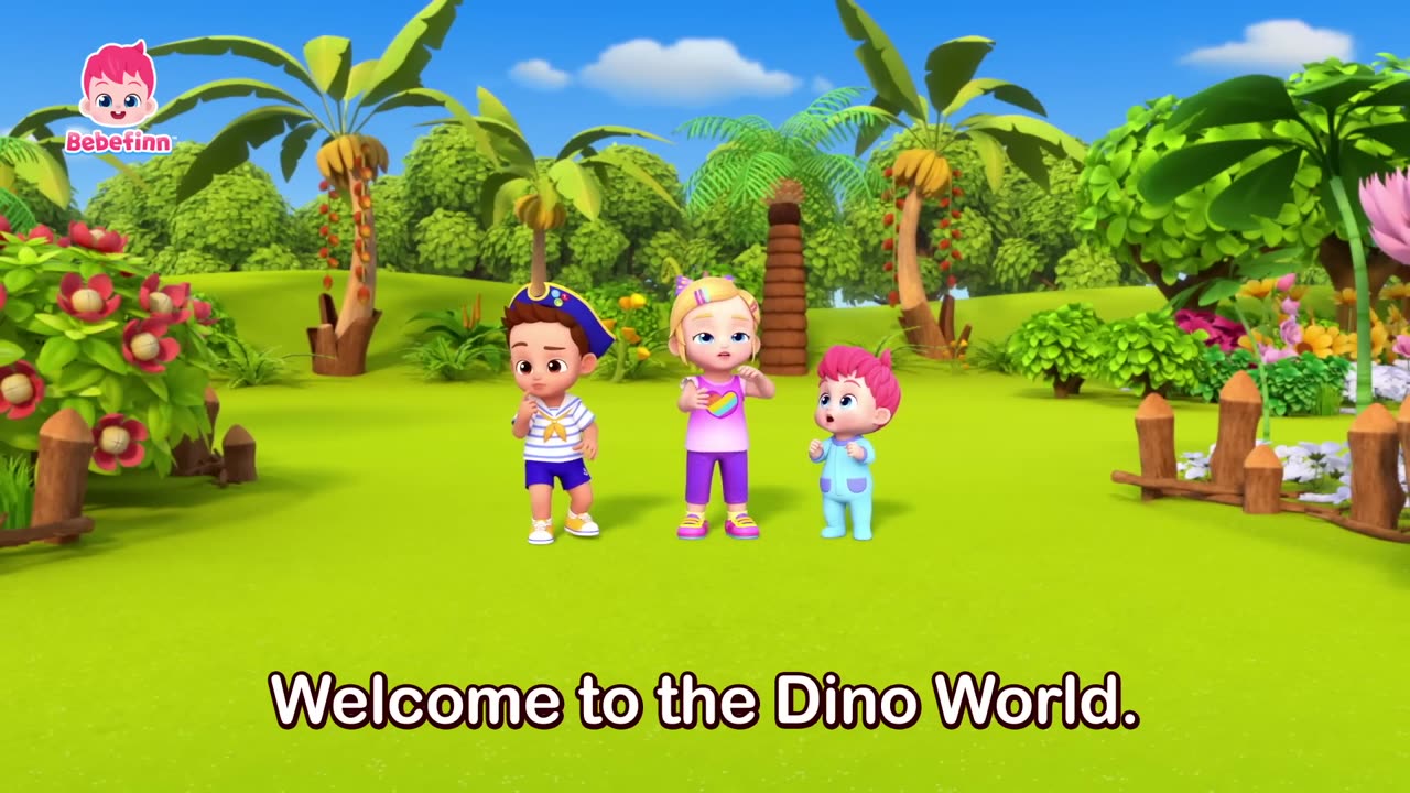 Welcome to The Dino World Bebefinn Nursery Rhymes and Kids Songs