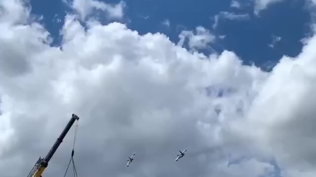 Ukraine War - The passage of a pair of Su-25 Russian Aerospace Forces