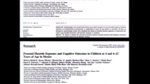 CDC Admits Fluoride is Unhealthy for the Brain