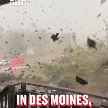 View from inside the radius of a tornado