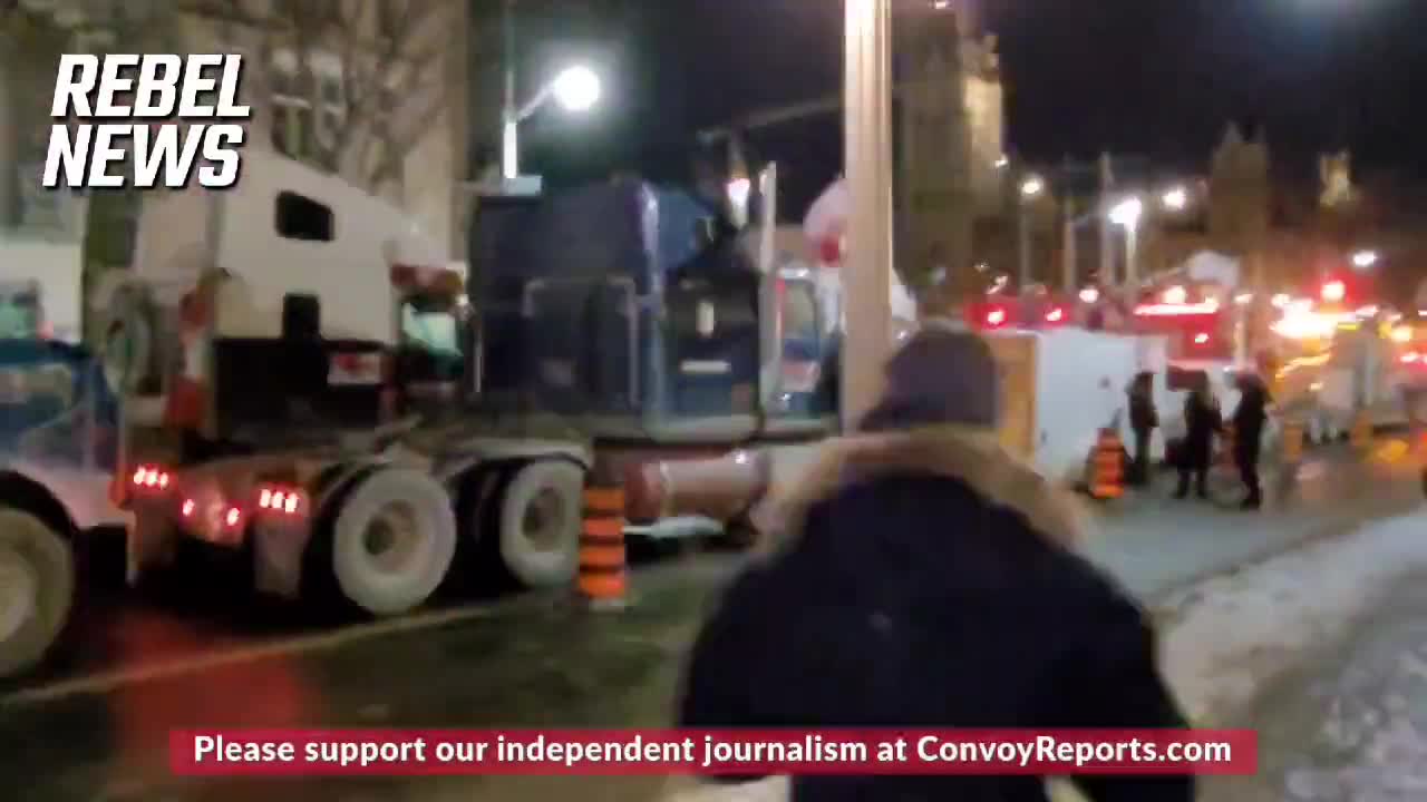 Freedom Convoy in Ottawa. Jan. 29, 2022.