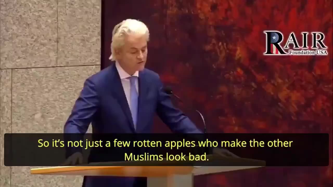 Geert Wilders wants to Stop the Islamic Invasion