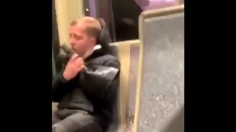 NAZI BOOT LICKER SPOTTED ON TRAIN