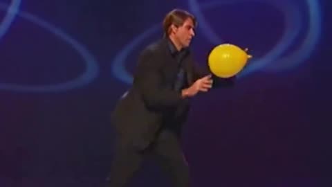 Comedian Using Only Balloon