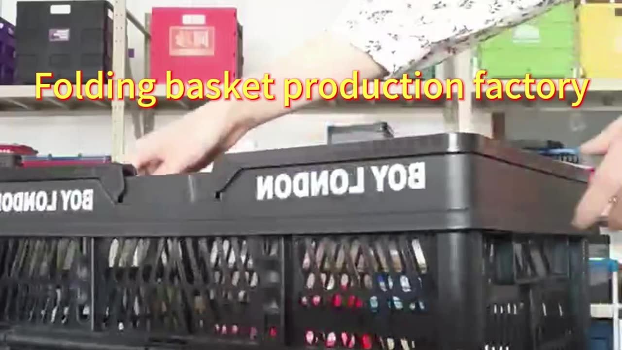 Folding basket production factory