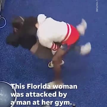 Brave woman fights off male attacker while alone at gym #Shorts