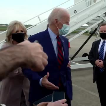 Flashback: Jill Biden Caught Physically Moving Dementia Patient Joe at Airport Who Is Stuck With Hand Out