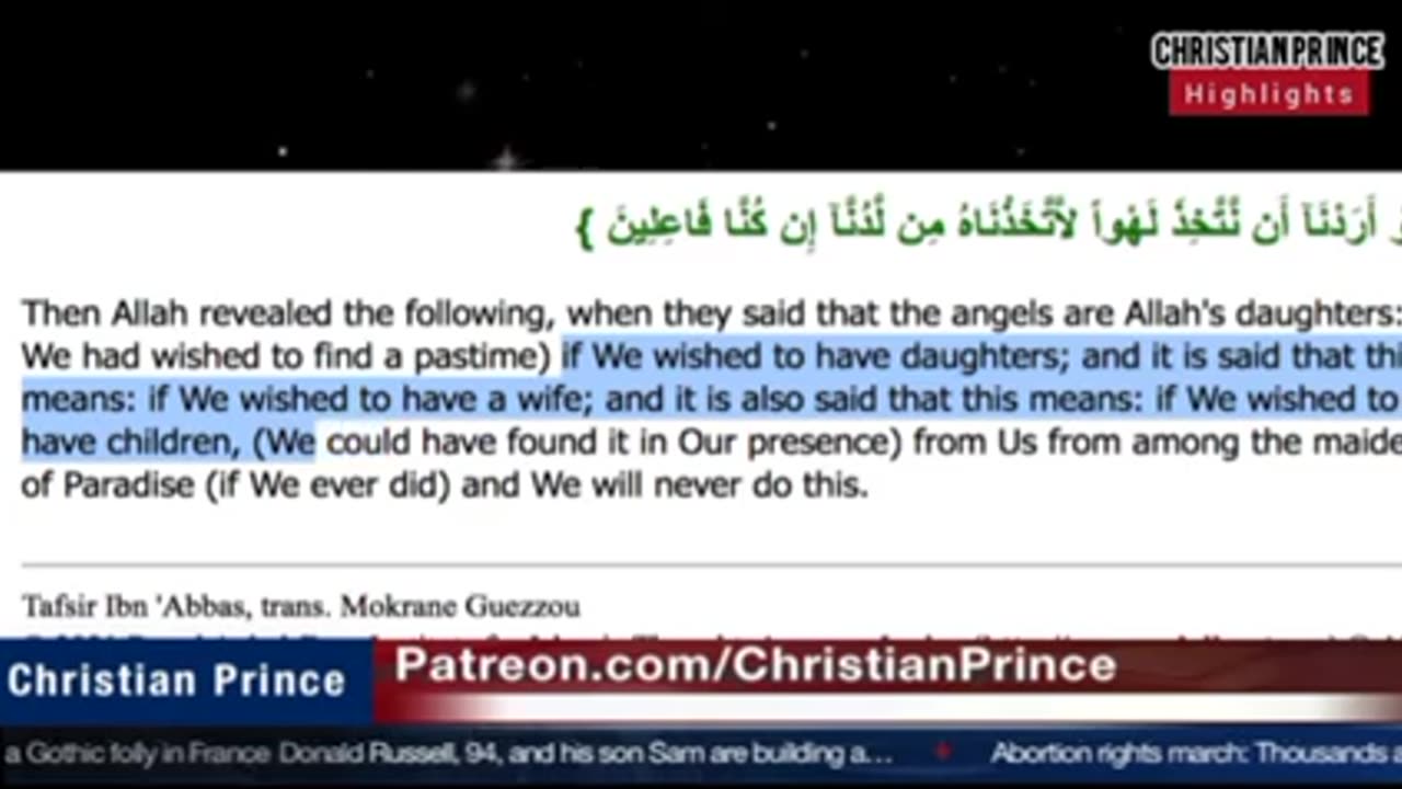 The Muslim Caller Witnessed that the Quran Itself says Jesus is God Ch