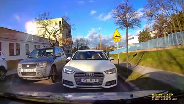 A dash cam short video