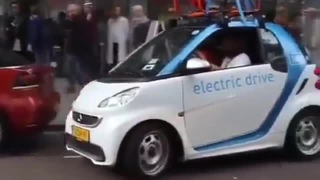 Little car in the street