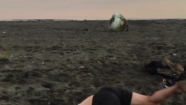 Attempted Gainer Flip Ends With Face Full Of Sand