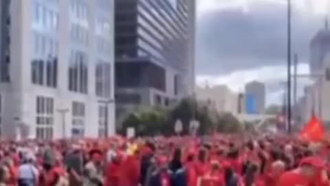 Protest against NATO in Belgium