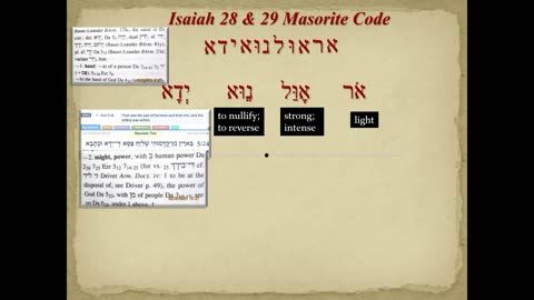 Isaiah 28 – The Masorite Code: