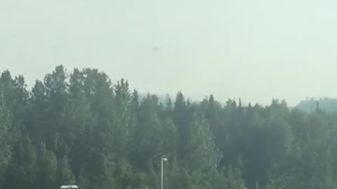 Brush Fire Rages in Alaska