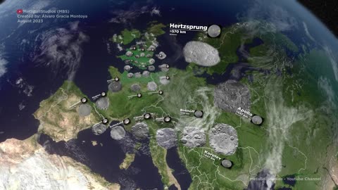 🌜 LUNAR CRATERS Compared with the World 🌛