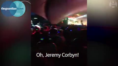 Glastonbury crowd chant 'Oh, Jeremy Corbyn' at silent disco