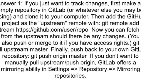 Forking Git repository from GitHub to GitLab