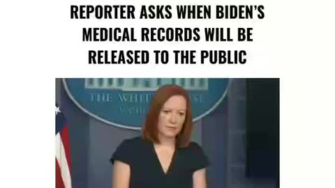 Reporter asks about Biden Medical Records