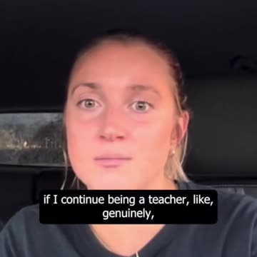 Teacher Has Mini-Meltdown As She Realizes She Cannot Pay Her Bills And She Is Going Into More Debt