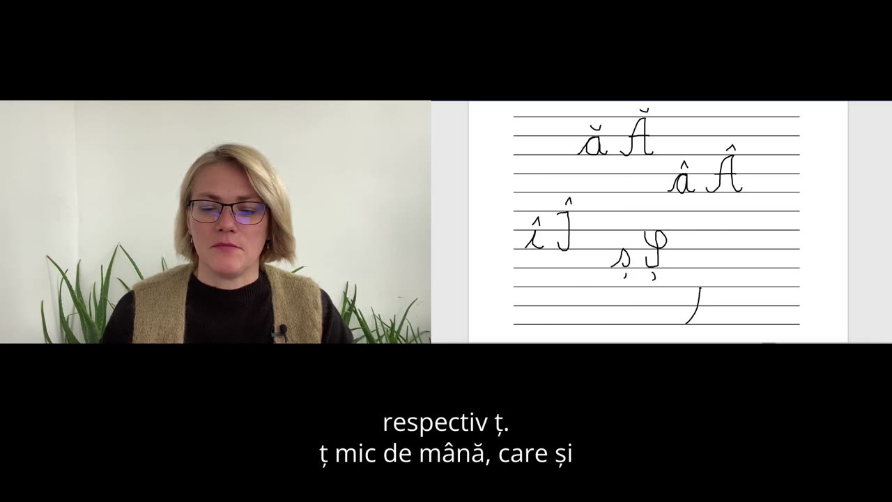 37 - Cum se scriu diacriticele în limba română (ilustrat cum se scrie de mână)