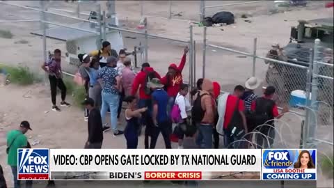 See How Migrants Are Walking Right Through Locked Gates on Biden’s Open Border (VIDEO)