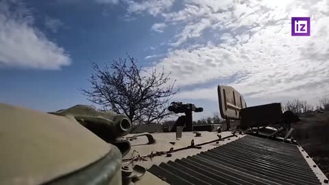 Video footage of the operation of the ATGM 9K114 Assault C combat vehicle