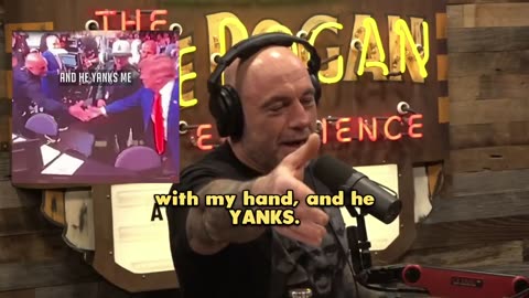 Joe Rogan describing his first time shaking Trump's hand is the funniest thing ever.