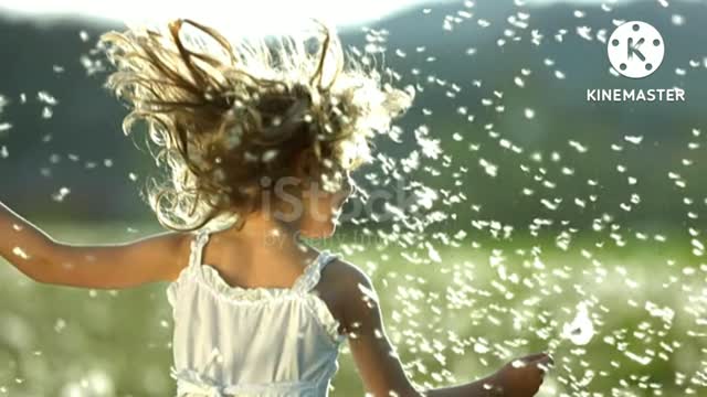Cute Baby Nature Happiness.