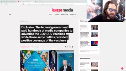 Biden Paid Media Companies a Billion Dollars For Positive Vaxx Coverage