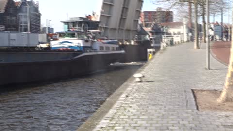 ach jee brug kapot Delfshaven vaart nu veerbootje