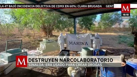 Elementos de la Semar hallan laboratorio para elaboración de drogas en Sinaloa