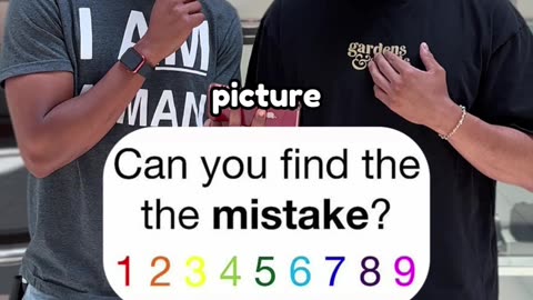 Can YOU find the mistake?