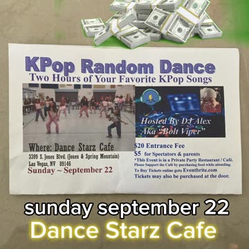 KPop Random Dance Play Event Las Vegas at Dance Starz Cafe (ChinaTown)