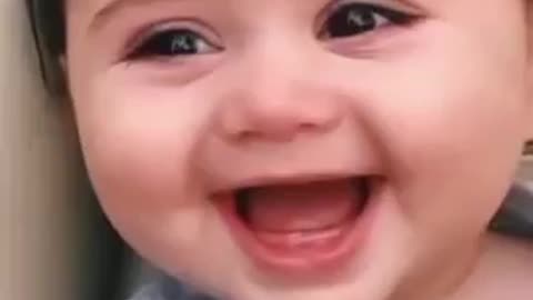 Baby gets laughing