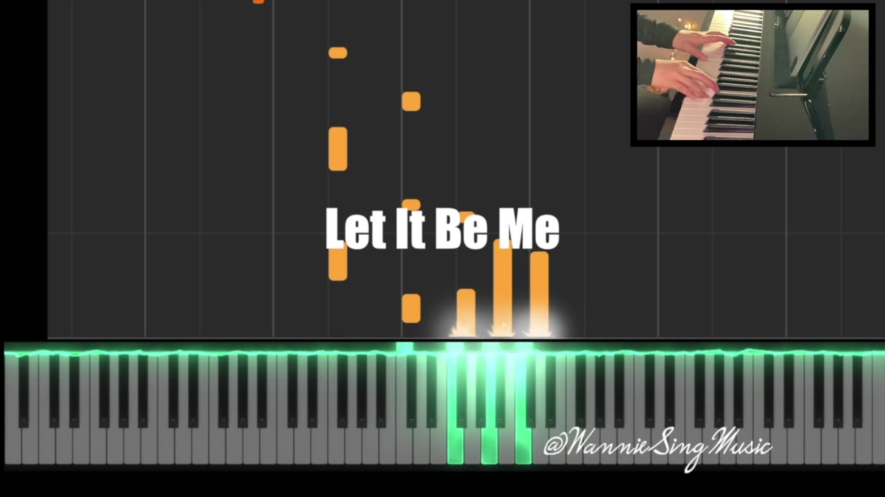 Let it be me Piano tutorial