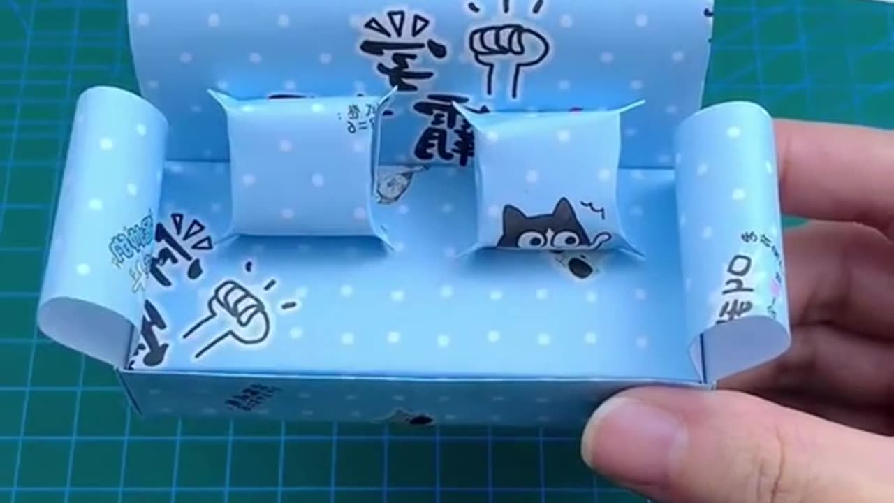 Mini sofa/ paper craft /@worldbestcontent