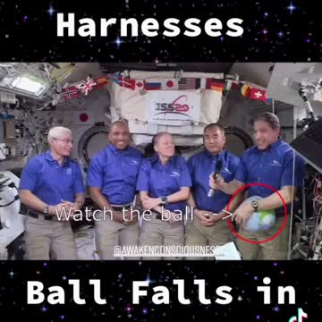 Globe falls in weightless environment