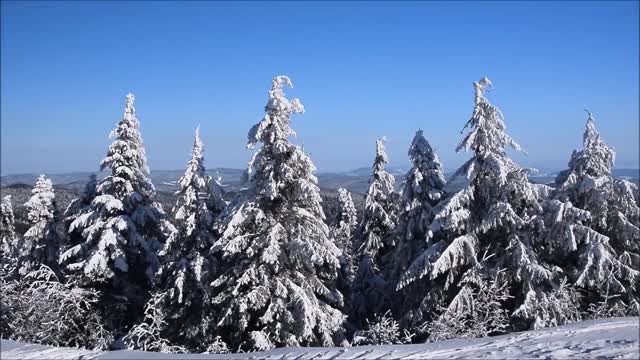 Beautiful mountains landscape in winter season ( Poland )