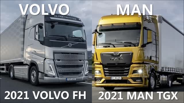 2021 MAN TGX vs 2021 VOLVO FH TRUCKS