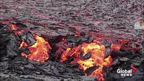 ICELAND VOLCANO ERUPTION, MOST BEAUTIFUL" LAVA SHOW